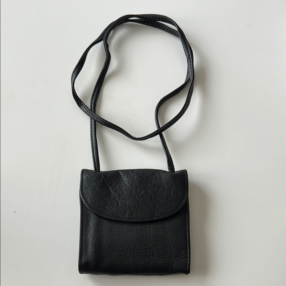 BUGATTI Black Neck Shoulder money Bag wallet